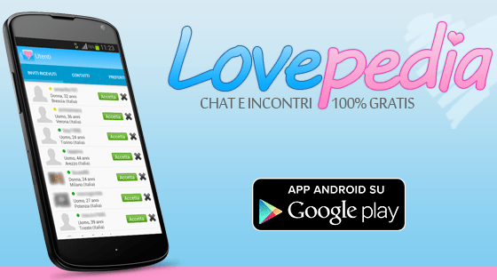 lovepedia chat e incontri gratis