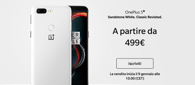 OnePlus 5T Sandstone White