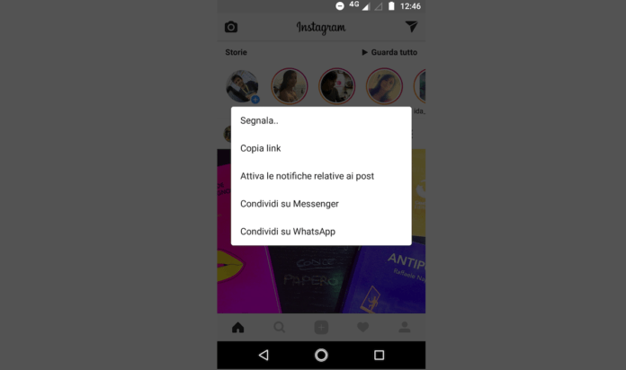 Come attivare le notifiche su un singolo utente su Instagram