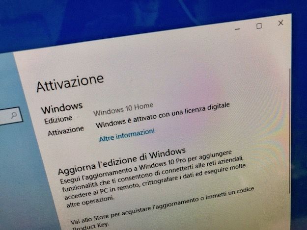 Come vedere se Windows 10 è attivo dalle impostazioni