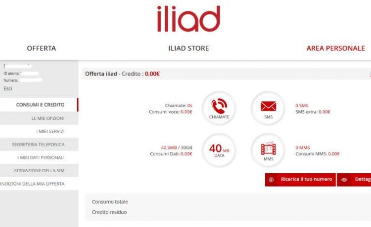 Come verificare il credito Iliad residuo