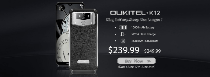 OUKITEL K12 in prevendita su Gearbest a $239,99