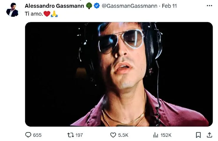 Il post di Alessandro Gassmann